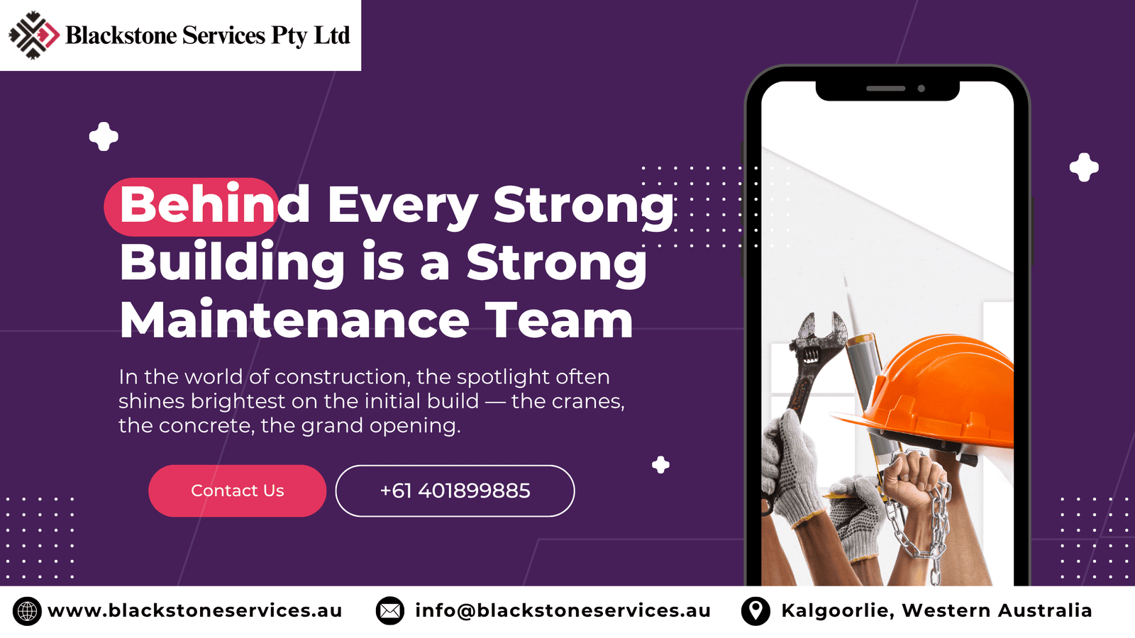 Behind Every Strong Building is a Strong Maintenance Team